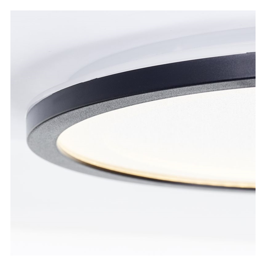 Brilliant - Светодиодный потолочный светильник с регулированием яркости MOSAKO LED/20W/230V 2700K диаметр 29,5 см черный