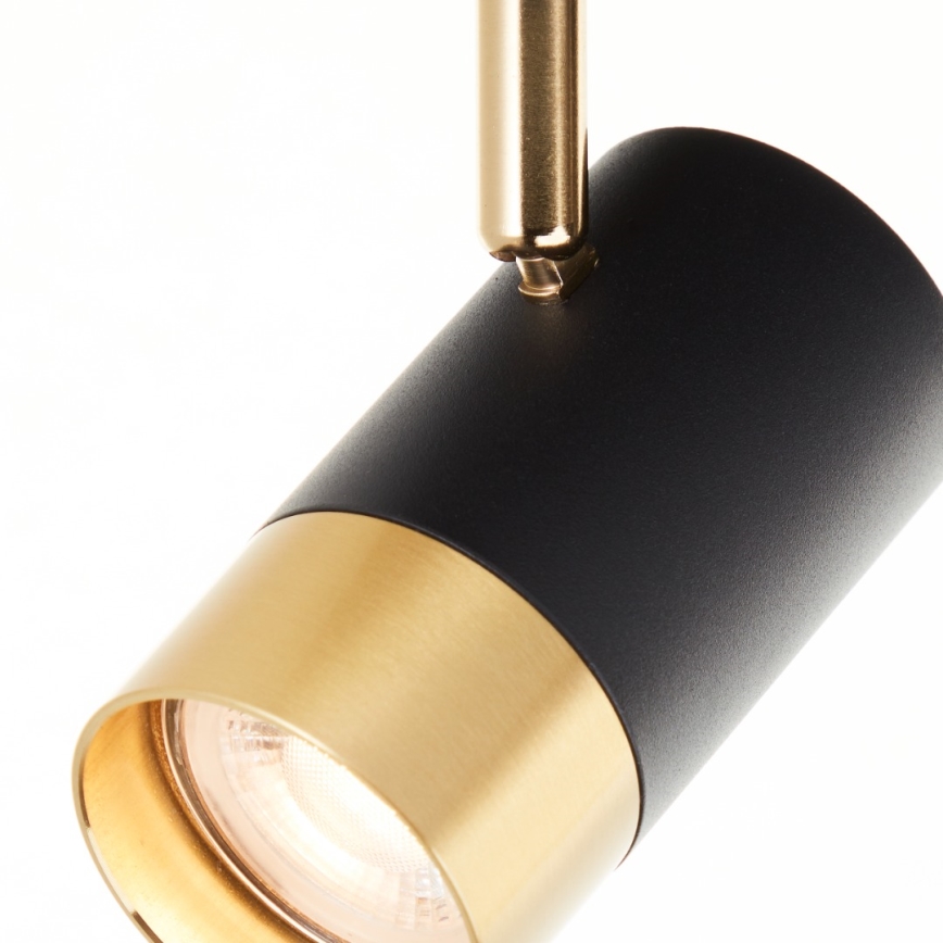 Brilliant - Светодиодный точечный светильник VIGOLO 2xGU10/5W/230V черный/золотой