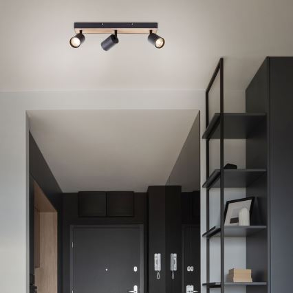 Brilliant - Светодиодный точечный светильник JELLO 3xGU10/4,5W/230V сосна