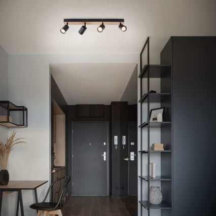 Brilliant - Светодиодный точечный светильник JELLO 4xGU10/4,5W/230V сосна