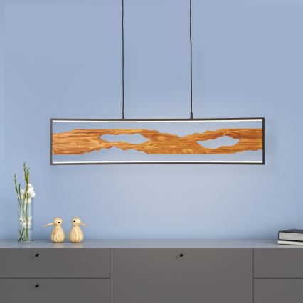 Brilliant - Світлодіодна підвісна люстра CHAUMONT LED/20W/230V сосна - FSC сертифіковано