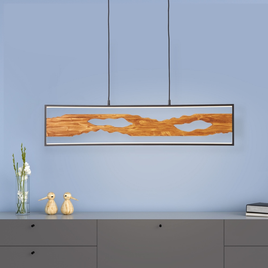 Brilliant - Світлодіодна підвісна люстра CHAUMONT LED/20W/230V сосна - FSC сертифіковано