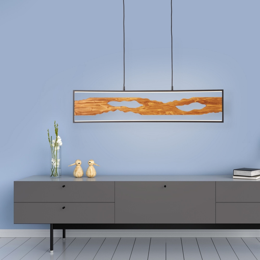 Brilliant - Світлодіодна підвісна люстра CHAUMONT LED/20W/230V сосна - FSC сертифіковано