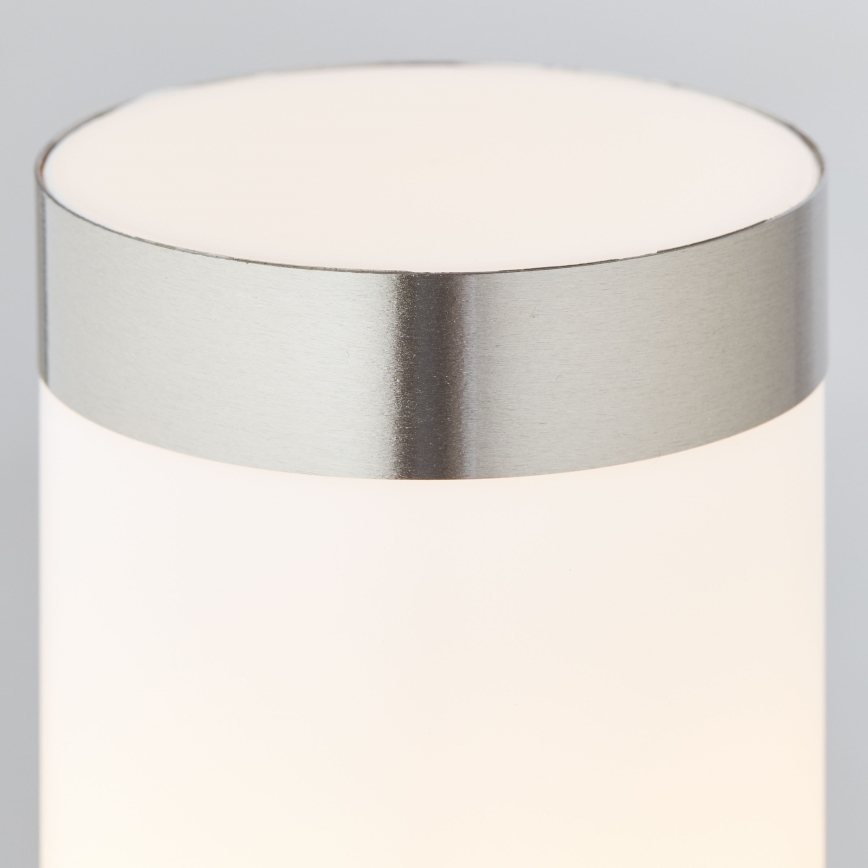 Brilliant - Світлодіодна вулична лампа з датчиком LEIGH LED/0,9W/230V + 1xE27/11W 80 см IP44 глянцевий хром