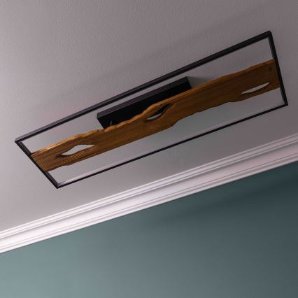Brilliant - Світлодіодний стельовий світильник з регулюванням яскравості CHAUMONT LED/48W/230V каучукове дерево - FSC сертифіковано