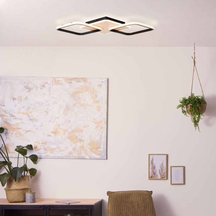 Brilliant - Світлодіодний стельовий світильник з регулюванням яскравості DENNET LED/40W/230V 3000K 62x62 см