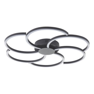 Brilliant - Світлодіодний стельовий світильник з регулюванням яскравості FICO LED/32W/230V 3000-6500K діаметр 65 см чорний + пульт дистанційного керування