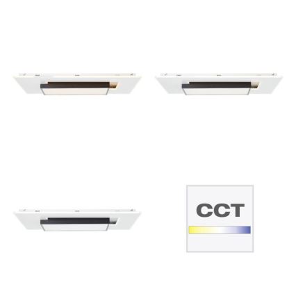 Brilliant - Світлодіодний стельовий світильник з регулюванням яскравості HUTSON LED/60W/230V 3000-7100K 50x80 см білий + пульт дистанційного керування