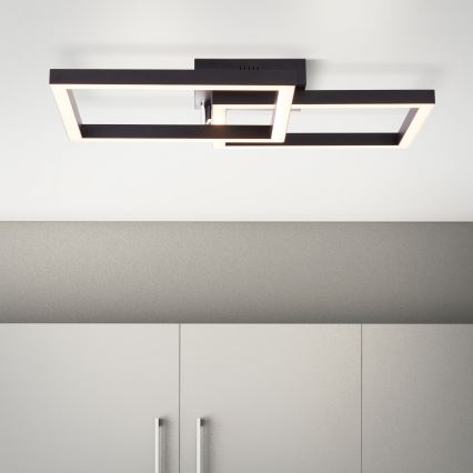 Brilliant - Світлодіодний стельовий світильник з регулюванням яскравості KJORN LED/32W/230V 3000K чорний