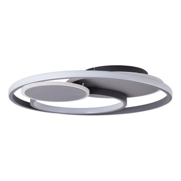 Brilliant - Світлодіодний стельовий світильник з регулюванням яскравості RUNDA LED/50W/230V 3000-6500K чорний + пульт дистанційного керування