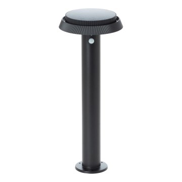 Brilliant - Світлодіодний світильник на сонячній батареї з датчиком ALVERO LED/4W/3,7V 50 см IP44 чорний