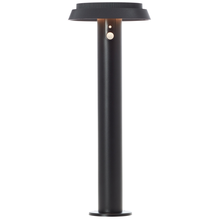 Brilliant - Світлодіодний світильник на сонячній батареї з датчиком ALVERO LED/4W/3,7V 50 см IP44 чорний