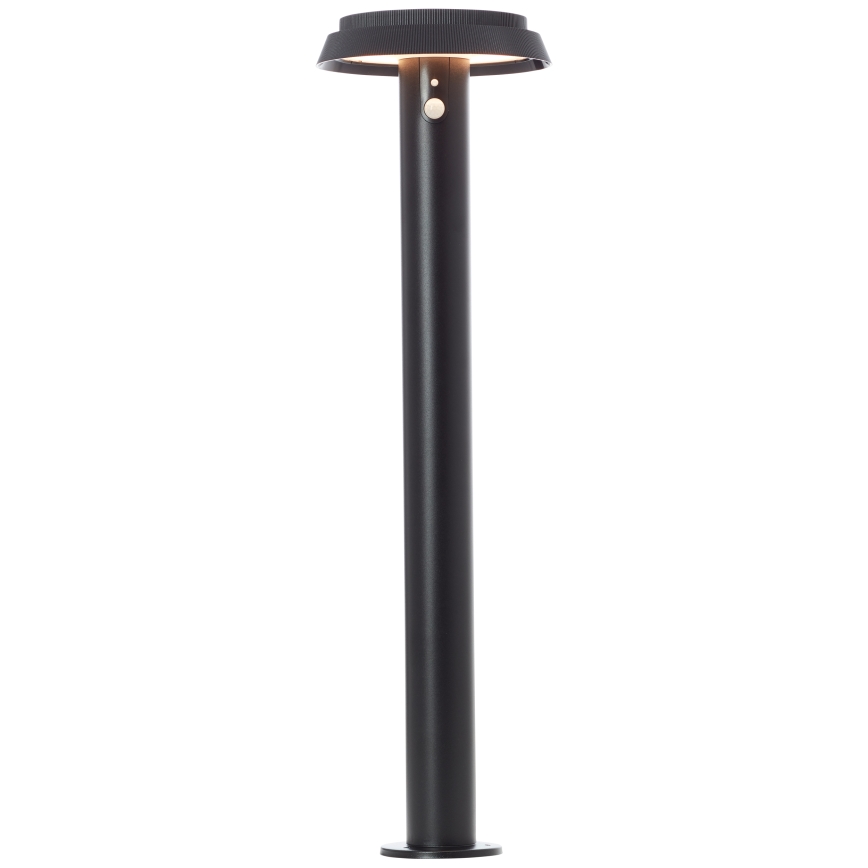 Brilliant - Світлодіодний світильник на сонячній батареї з датчиком ALVERO LED/4W/3,7V 70 см IP44 чорний