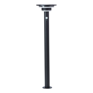 Brilliant - Світлодіодний світильник на сонячній батареї з датчиком GARVINA LED/3W/3,7V 85 см IP44 чорний