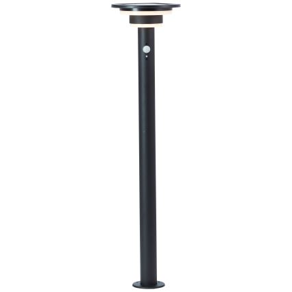 Brilliant - Світлодіодний світильник на сонячній батареї з датчиком GARVINA LED/3W/3,7V 85 см IP44 чорний