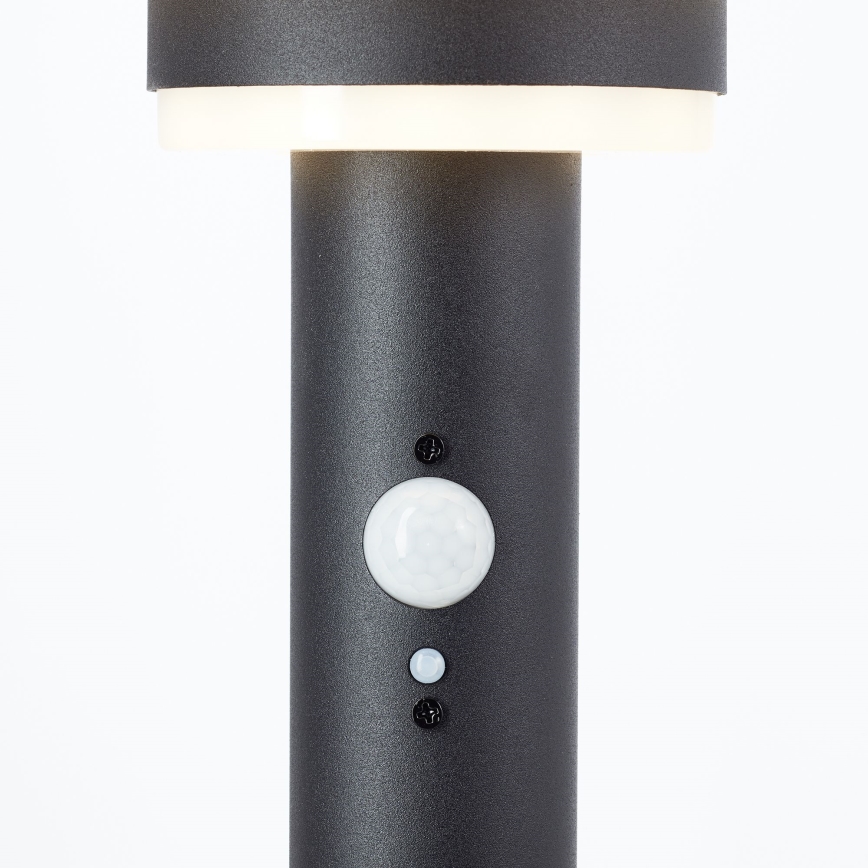 Brilliant - Світлодіодний світильник на сонячній батареї з датчиком GARVINA LED/3W/3,7V 85 см IP44 чорний