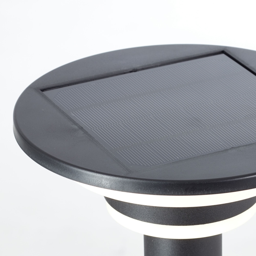Brilliant - Світлодіодний світильник на сонячній батареї з датчиком GARVINA LED/3W/3,7V 85 см IP44 чорний
