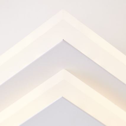 Brilliant - Світлодіодний стельовий світильник з регулюванням яскравості IORGO LED/40W/230V 3000K 43,5x43,5 см білий/чорний