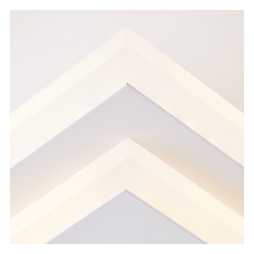 Brilliant - Світлодіодний стельовий світильник з регулюванням яскравості IORGO LED/40W/230V 3000K 43,5x43,5 см білий/чорний