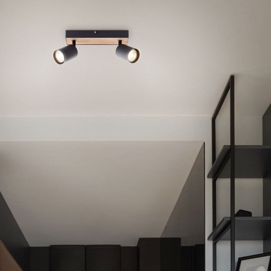 Brilliant - Світлодіодний точковий світильник JELLO 2xGU10/4,5W/230V сосна