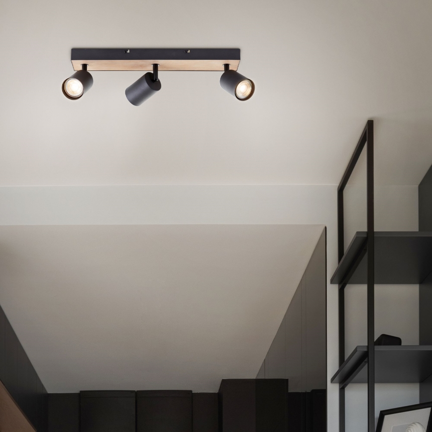 Brilliant - Світлодіодний точковий світильник JELLO 3xGU10/4,5W/230V сосна