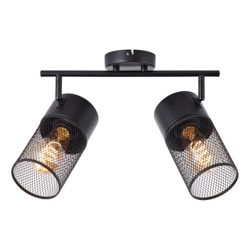 Brilliant - Точечный светильник KAMOLO 2xE27/40W/230V чёрный