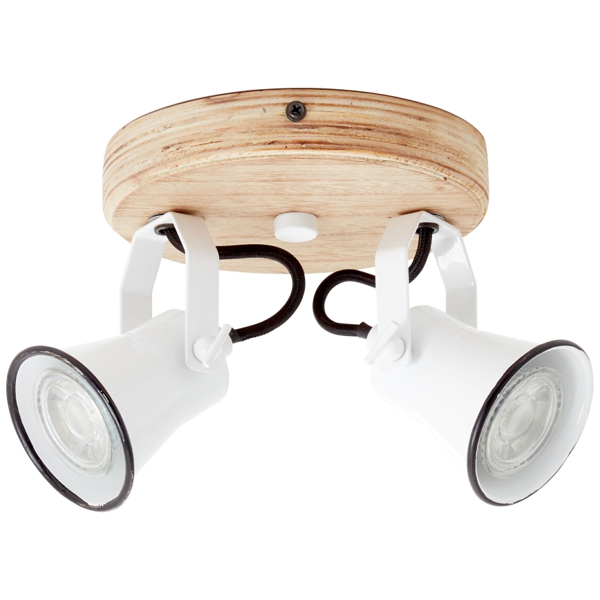 Brilliant - Точечный светильник SEED 2xGU10/5W/230V белый/бежевый