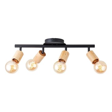 Brilliant - Точечный светильник TIFFANY 4xE27/28W/230V бамбук