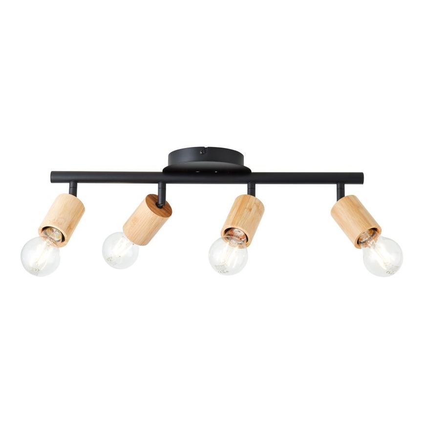 Brilliant - Точечный светильник TIFFANY 4xE27/28W/230V бамбук