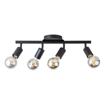 Brilliant - точечный светильник TIFFANY 4xE27/28W/230V чёрный