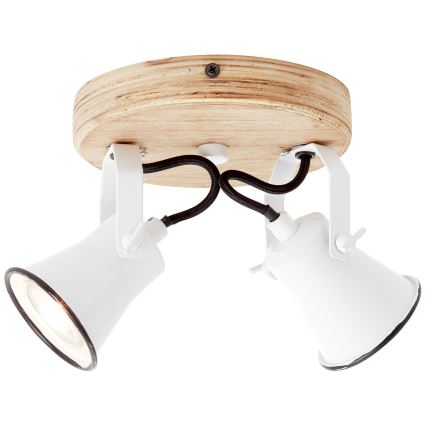 Brilliant - Точковий світильник SEED 2xGU10/5W/230V білий/бежевий