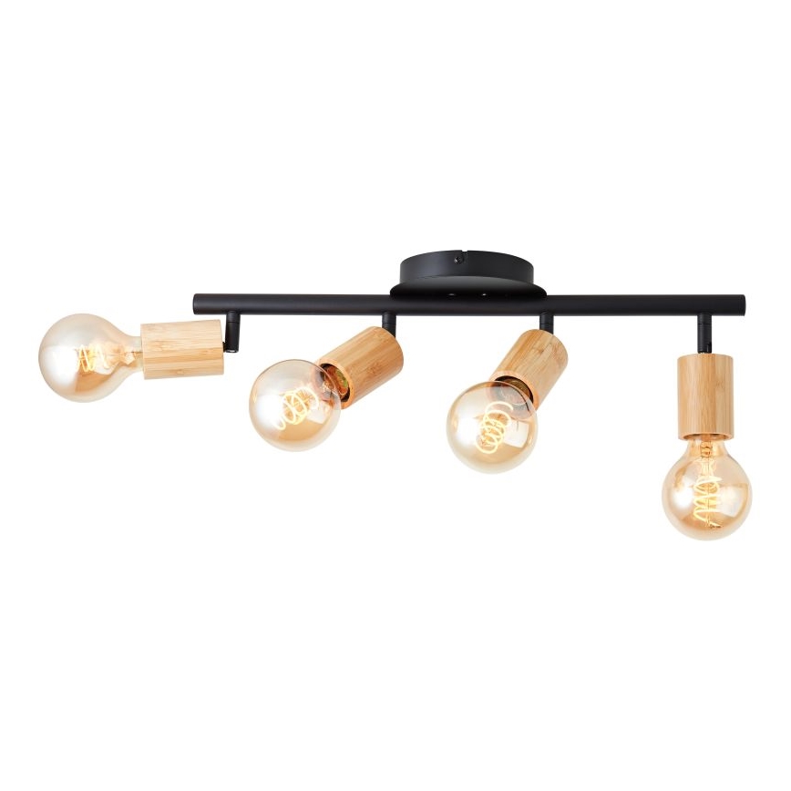 Brilliant - Точковий світильник TIFFANY 4xE27/28W/230V бамбук