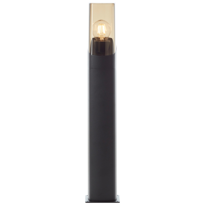 Brilliant - Уличная лампа MINOU 1xE27/10W/230V 60 cm IP44 черный/дымчатый