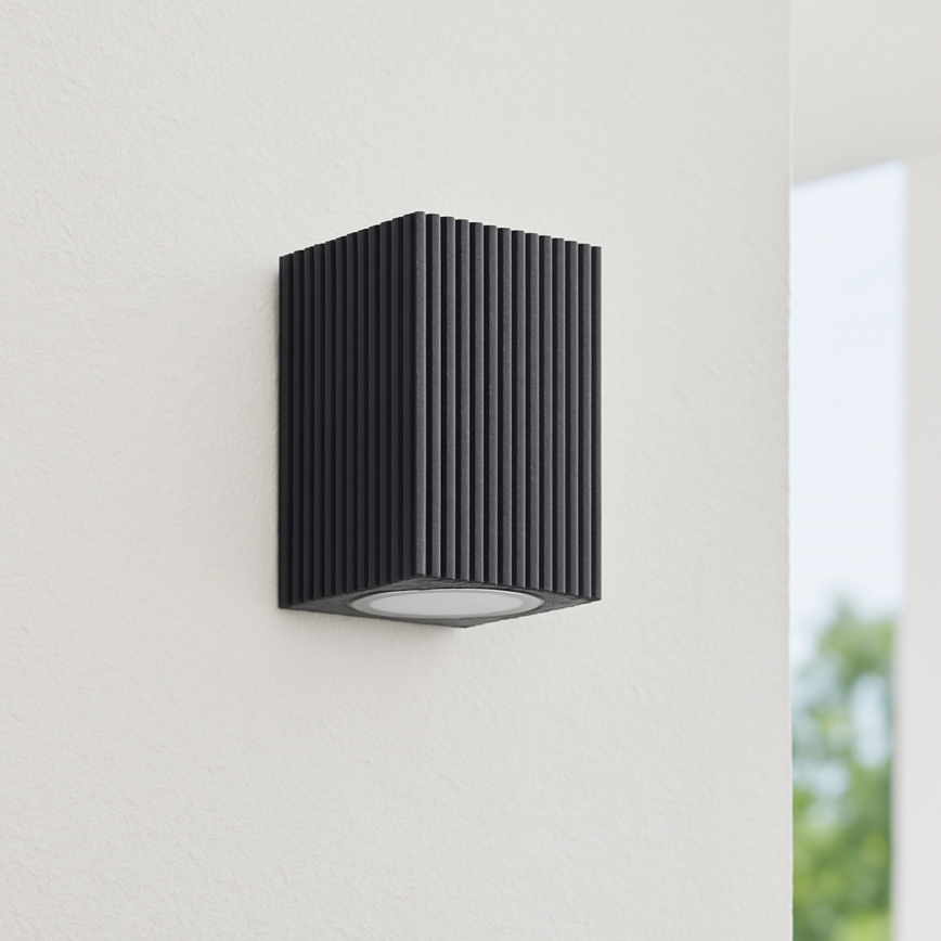 Brilliant - Уличный настенный светильник JELANI 1xGU10/10W/230V IP44 черный