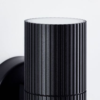 Brilliant - Уличный настенный светильник KEOLA 2xGU10/10W/230V IP44 черный