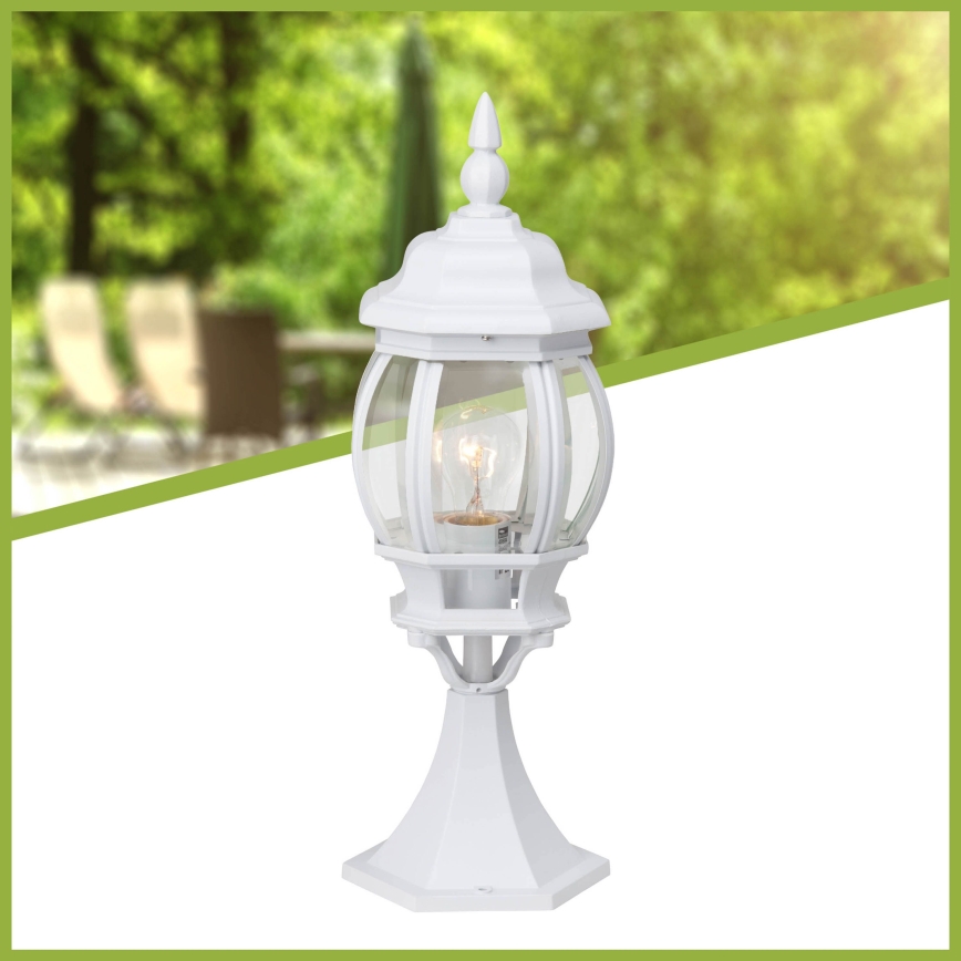 Brilliant - Уличная лампа ISTRIA 1xE27/60W/230V 50 см IP23 белый