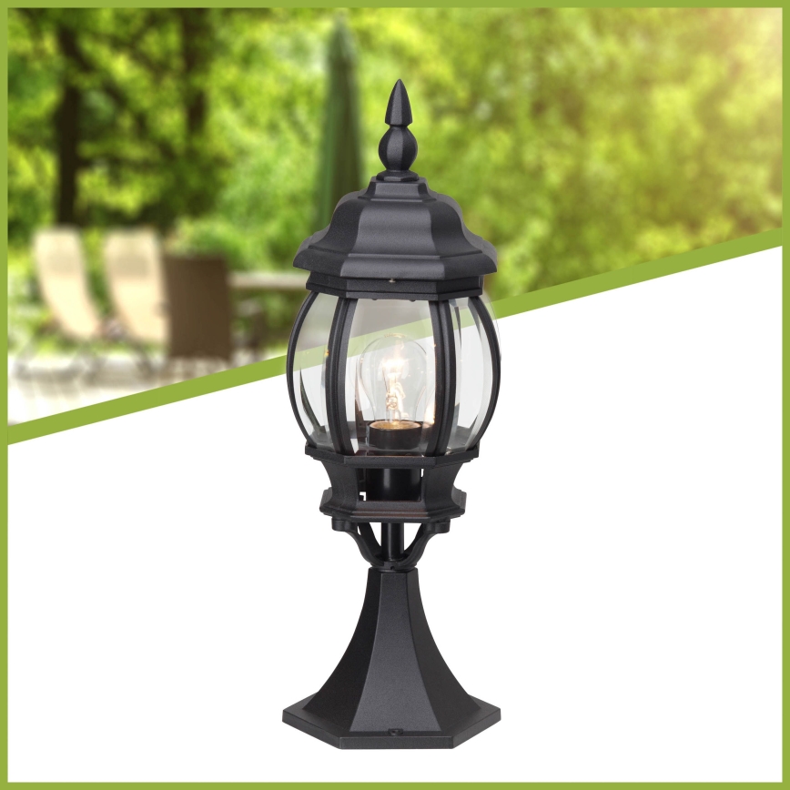 Brilliant - Уличная лампа ISTRIA 1xE27/60W/230V 50 см IP23 черный