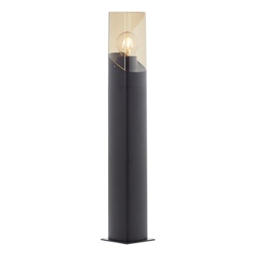 Brilliant - Уличная лампа MINOU 1xE27/10W/230V 60 cm IP44 черный/дымчатый