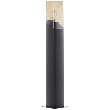 Brilliant - Уличная лампа MINOU 1xE27/10W/230V 60 cm IP44 черный/дымчатый
