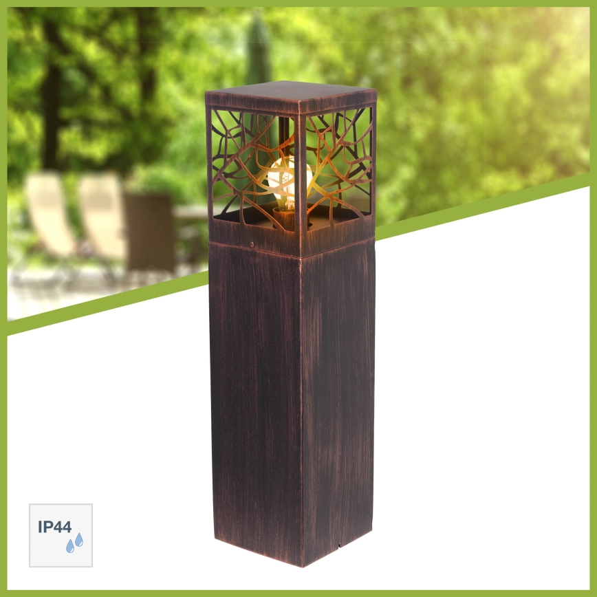 Brilliant - Уличная лампа WHITNEY 1xE27/52W/230V IP44 патина/медная