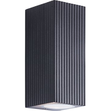 Brilliant - Уличный настенный светильник JELANI 2xGU10/10W/230V IP44 черный