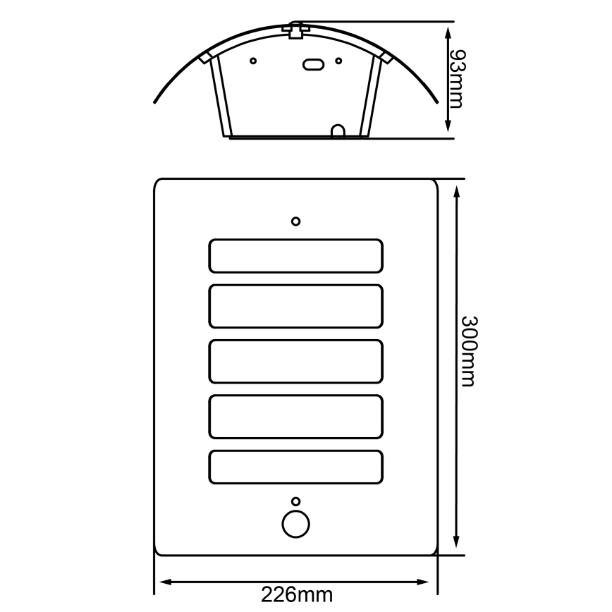 Brilliant - Наружный настенный светильник с датчиками движения и сумерек TODD 1xE27/60W/230V IP44 антрацит