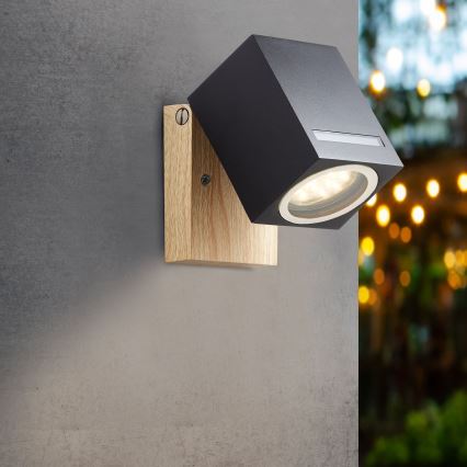 Brilliant - Вуличний настінний світильник GALENI 1xGU10/20W/230V IP44