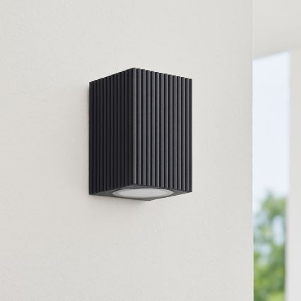 Brilliant - Вуличний настінний світильник JELANI 1xGU10/10W/230V IP44 чорний