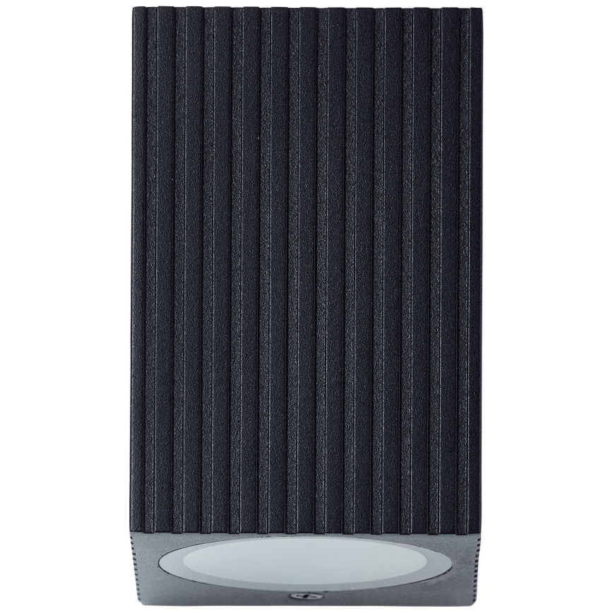 Brilliant - Вуличний настінний світильник JELANI 1xGU10/10W/230V IP44 чорний