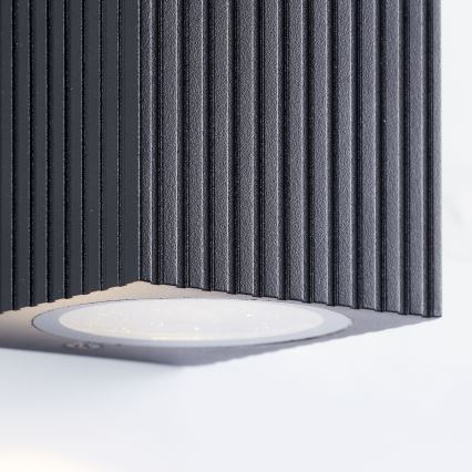 Brilliant - Вуличний настінний світильник JELANI 1xGU10/10W/230V IP44 чорний