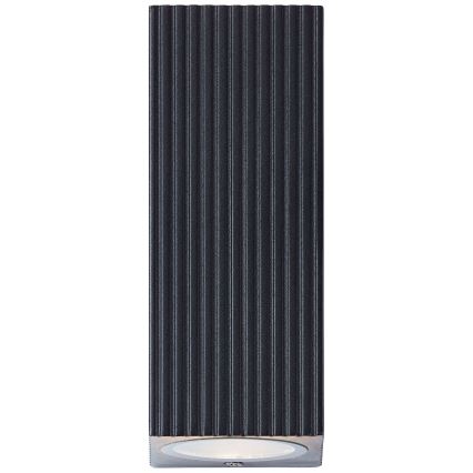 Brilliant - Вуличний настінний світильник JELANI 2xGU10/10W/230V IP44 чорний