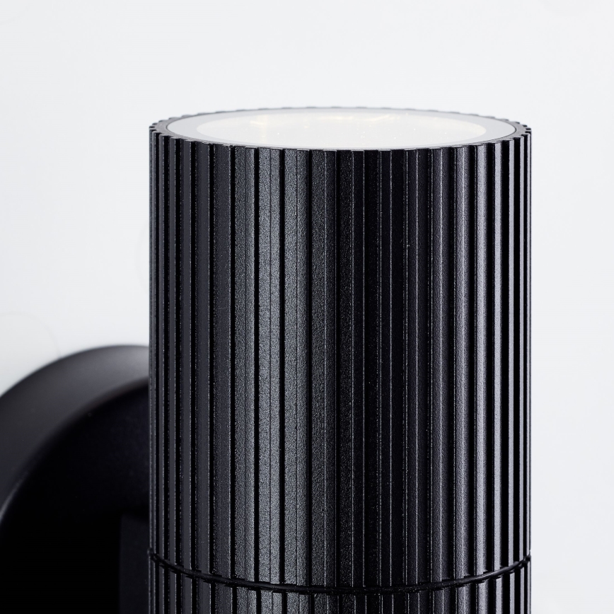 Brilliant - Вуличний настінний світильник KEOLA 2xGU10/10W/230V IP44 чорний