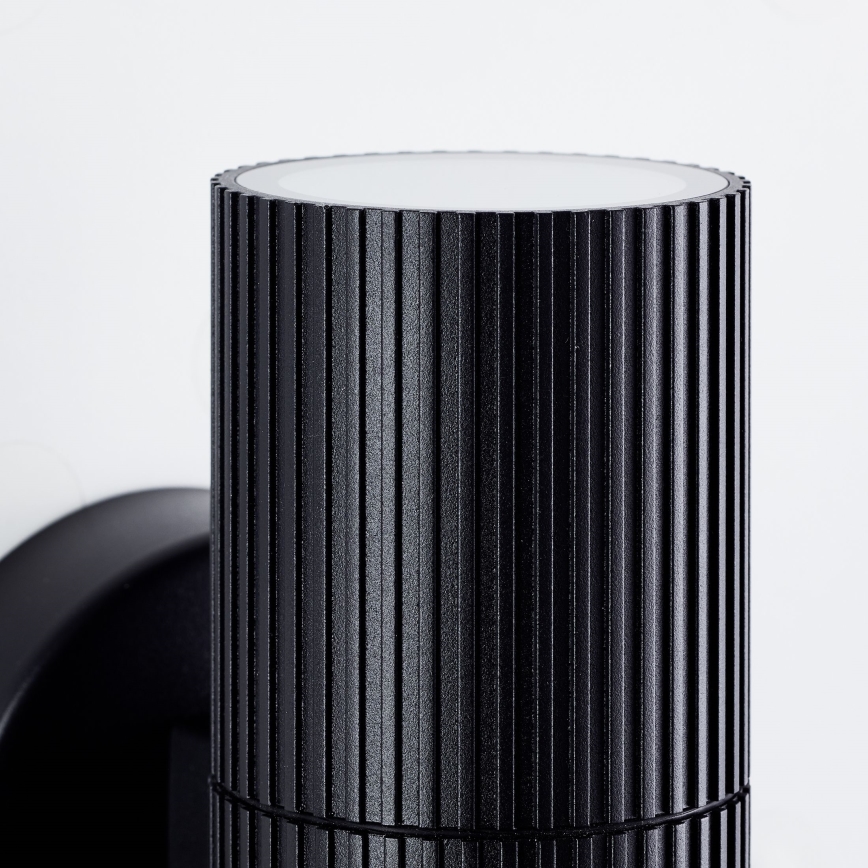 Brilliant - Вуличний настінний світильник KEOLA 2xGU10/10W/230V IP44 чорний