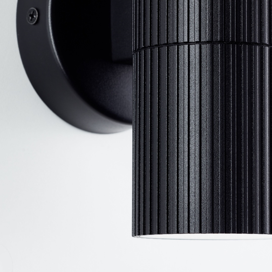 Brilliant - Вуличний настінний світильник KEOLA 2xGU10/10W/230V IP44 чорний